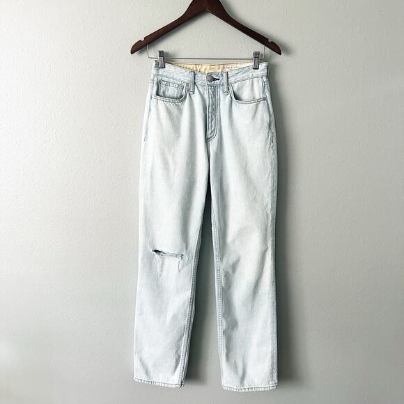 Rag & Bone Alex Primrose High Rise Straight Leg Jeans women’s Size 26 pale blue - Picture 2 of 15